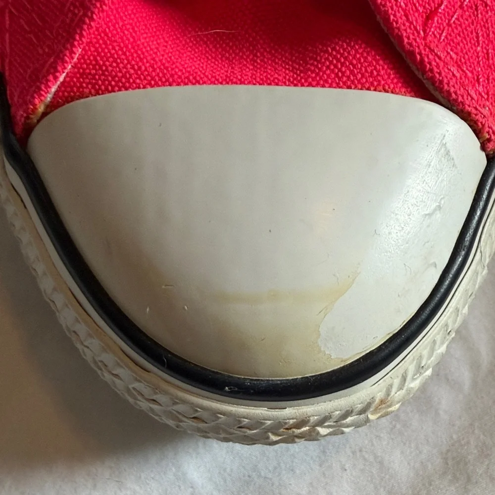 Converse Low Top Sneakers - Hot Pink Men’s8/Women’s 10 - Picture 5 of 13